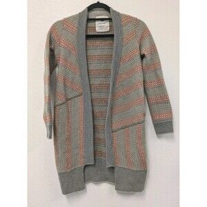 Anthropologie Sparrow Gray Wool Cotton Cardigan Duster sz M Comfy Cozy Chic